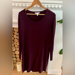 Athleta Women's Burgundy Shift Sweater Dress